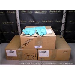 BOX: 479416 NITRILE RUBBER GLOVES, 3X THE MONEY