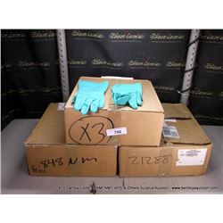 BOX: 479416 NITRILE RUBBER GLOVES, 3X THE MONEY