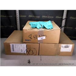 BOX: 479416 NITRILE RUBBER GLOVES, 3X THE MONEY