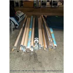 ASSORTED ROLL DOWN WALL MAPS, 11X THE MONEY