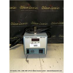 VIZ WD-767 DIGITAL WATTMETER (print sequence:) 65228