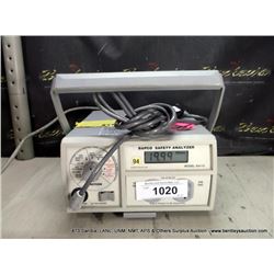 BAPCO SA115 SAFETY ANALYZER (print sequence:) 65203