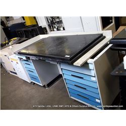 MEDICAL TABLE 17 DRAWER, SLATE TOPS