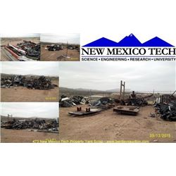 NEW MEXICO TECH - PROPERTY YARD SCRAP LOCATION: NEW MEXICO TECH, SOCORRO, NM DEPOSIT: $ 5,000.00 REQ