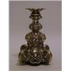 Image 1 : A ROCOCO REVIVAL SINGLE CANDLESTICK, separate bobeche, (unmarked) height 18cm  30-50...