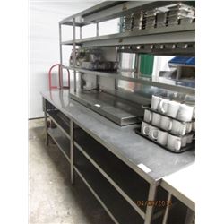 Hatco 8' S/S Table with Triple Heated Shelves with Double Bottom Shelf with Elec