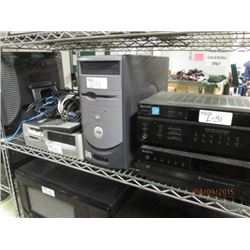 2 Shelf Lot of Electronics and Phones