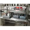 Image 1 : 5' S/S Table with Backsplash and Double Overshelf