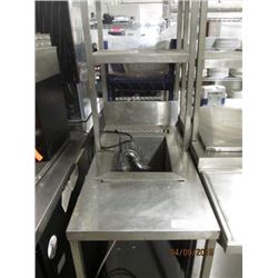 18" S/S Ice Dump with S/S Overshelf