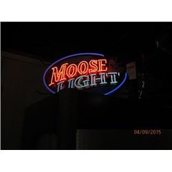 Moose Light Neon Beer Sign