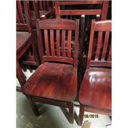 Hardwood Dining Chairs (approx 20)