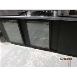 Bev Air 95" Back Bar 2 Glass Doors and 1 Solid Door with Keys