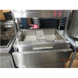 Mobile 2 well Steam Table with Sneeze Guard