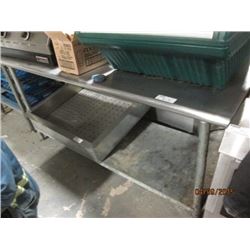 6ft S/S Table with Undershelf