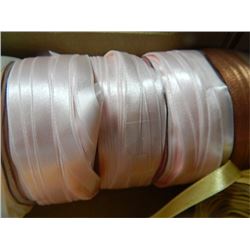 SF SATIN RIBBON - 100 YARDS PER SPOOL - 3 SPOOLS PER LOT - POWDER PINK