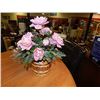 Image 1 : WICKER VASE BASKET AND FLOWERS