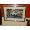 Image 1 : FRAMED LIMITED EDTION PRINT - ORCA'S AT BURKE CHANNEL - MARLA WILSON - GALLERY ESTIMATE - $625