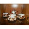 Image 1 : ORIENTAL TEA SET - TEA POT, CUPS AND SAUCERS