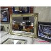 Image 1 : LARGE MIRROR - GUILDED FRAMED AND BEVELED GLASS
