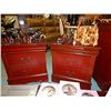 Image 1 : NEW MAHOGANY STYLE DRESSER NITE TABLE - 2 DRAWER