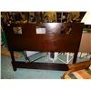 Image 1 : NEW QUEEN MAHOGANY BED FRAME - includes headboard, foot board and rails