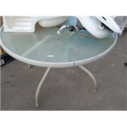 GLASS TOP PATIO TABLE