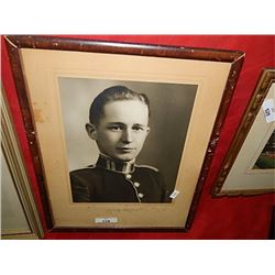 VINTAGE FRAMED PHOTO - RCMP