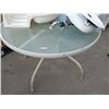 Image 1 : GLASS TOP PATIO TABLE