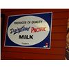 Image 1 : PACIFIC MILK SIGN - METAL