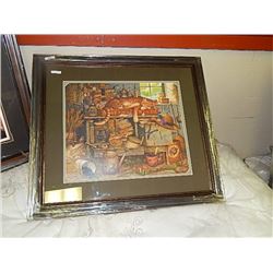 FRAMED  LIMITED EDTION PRINT - REMINGTON THE HORTICULTURIST - CHARLES WYSOCKI - GALLERY ESTIMATE - 1