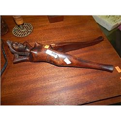 TEAK LADY NUT CRACKER