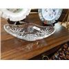 Image 1 : GLASS OVAL CANDY DISH