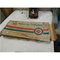 VINTAGE BONSPIEL CURLING BOARD - no rocks