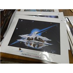 LIMITED EDITION PRINT - EUGENE PENTZ - (PKG # 7) 1PC TTL - DRIFTERS TO THE PROMISE LAND - WITH HAND 