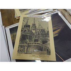 LIMITED EDITION PRINT - EUGENE PENTZ - (PKG # 10-2) 2PC TTL - FISHERMAN BASTION (BUDAPEST & CHURCH B