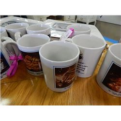 NEW COFFEE MUGS - ART BY EUGENE PENTZ - 4 MUGS PER LOT - 1 OF EACH - GALAXY REUNION, COSMIC FREINDSH