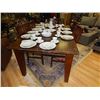 Image 3 : LARGE RUSTIC BARN WOOD STYLE DINING TABLE - WITH BUTTERFLY LEAF - as-is