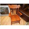 Image 1 : VINTAGE OLD CANADIAN PRESS BACK ROCKING CHAIR