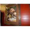 Image 1 : FRAMED PRINT - GRIZZLY AT ROARING CREEK - BONNIE MARRIS - GALLERY ESTIMATE $625