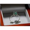 Image 3 : RING - LADIES SOUTH AMERICAN .87 CARAT EMERALD SOLITAIRE - INCLUDES CERTIFICATE - $750