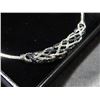 Image 2 : NECKLACE - BLUE WHITE DIAMOND TWIST NECKLACE - 14 RARE BLUE DIAMONDS AND 12 WHITE DIAMONDS - INCLUDE