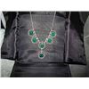 Image 2 : NECKLACE - CUSTOM CRAFTED ONE OF A KIND - CARVED GEMSTONE MOON FACES - STERLING SILVER CHAIN