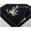 Image 2 : NECKLACE - STERLING SILVER FROG NECKLACE