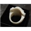 Image 3 : RING - CUSTOM DESIGNED AND HAND CRAFTED - MADE FROM BUFFALO BONE - KOI DESIGN