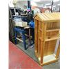 Image 2 : MULTI SHELF DISPLAY UNIT - ALL WOOD WITH PEAKED ROOF - ~60" TALL
