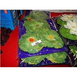 NEW POND LILIES - GREEN - 3PC - 3 PKGS PER LOT RETAIL $10/PKG = $30 VALUE