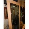 Image 1 : NEW DOOR - BRASS LEADED GLASS - THERMAL PANE - 32" X 80"