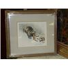 Image 1 : FRAMED LIMITED EDITION PRINT - WOLVERINE AND FOX - ROBERT BATEMAN (ONE OF BATEMAN'S EARLIER WORKS - 