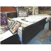 Image 1 : KING SLEIGH BED FRAME - NEW OUT OF THE BOX - AS-IS includes headboard, foot board and rails