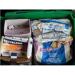 BOX OF ASSORTED POWDER GROUT